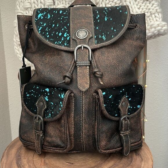 Myra Bag Prairie Leather and Hairon Bag - Picture 3 of 10